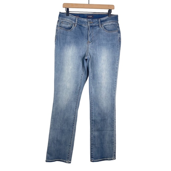 NYDJ Denim - NYDJ Marilyn Straight Uplift Jeans in Cool Embrace 10 Lift Tuck Stretch Denim
